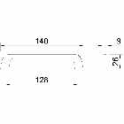 BÚTORFOGANTYÚ 8310-148  128mm KÉK/KIFUTÓ #2