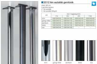 LÁBAK - ASZTALLÁB 33112 870mm átm:60mm ALUMÍNIUM #2