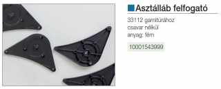 LÁBAK - ASZTALLÁB KIEGÉSZÍTŐ FELFOGATÓ TALP (33112) 4DB-OS SZETT ALUMÍNIUM #2