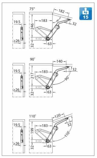 FEL- ÉS LENYÍLÓ VASALAT - HAFELE FELNYÍLÓ 373.69.512 MAXI A FAAJTÓHOZ NIKKEL #3