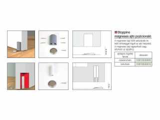 MÁGNESES AJTÓKITÁMASZTÓ STOPPINO 47mm KÜLSŐ SZÜRKE #3