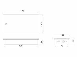 IRODABÚTOR TARTOZÉKOK KONNEKTOR ELOSZTÓ MODULBOX III - 3x230V MATT FEKETE #2