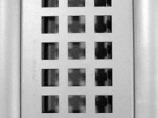 IRODABÚTOR TARTOZÉKOK - IRODAI ASZTALLÁB BETÉT TOKYO 582mm RAL9006 NÉGYSZÖG LYUKAS #1