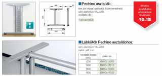 IRODABÚTOR TARTOZÉKOK - IRODAI ASZTALLÁB ÁTKÖTŐELEM CSÖVES 1200mm RAL9006 #2