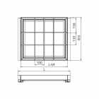 GARDRÓB SZERELVÉNY HOME BOX PIPEREFIÓK OSZTÓKKAL, CSILLAPÍTOTT FIÓKCSÚSZÓVAL 600MM, ACÉLSZÜRKE #2