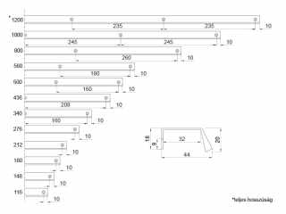 BÚTORFOGANTYÚ UA09-1000 SZÁLCSISZOLT ARANY #2