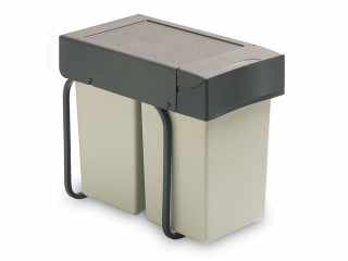 TÁROLÁS - HULLADÉKGYŰJTŐ ART 227 2x14L, 255x398x450 mm SZÜRKE #1