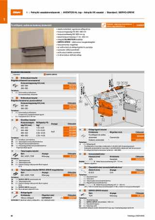 BLUM AVENTOS ÚJ HL 22L2200    AVENTOS HL top felnyíló lift vasalat, erőhordozó (Szett), csavarozható, a SERVO-DRIVE alkalmas #2