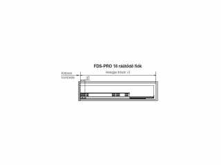 FDS DUPLAFALÚ FÉM FIÓKOLDAL FDS-PRO 18 A 300mm H88 40kg FEHÉR #5