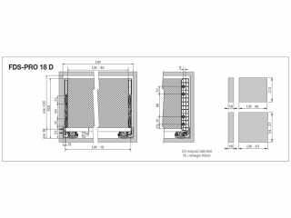 FDS DUPLAFALÚ FÉM FIÓKOLDAL FDS-PRO 18 D 550mm H238 40kg FEHÉR #2