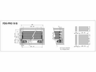 FDS DUPLAFALÚ FÉM FIÓKOLDAL FDS-PRO 18 B 300mm H126 40kg ANTRACIT #2