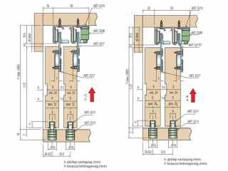 TOLÓAJTÓ BÚTORLAPHOZ 0200 UP SZETT EGYENES FELSŐ GÖRGŐKKEL 40 kg SZÜRKE #6