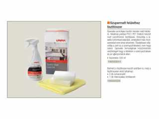 TISZTÍTÓSZER SZUPERMATT FELÜLETEKRE SZÓRÓFEJES SZETTBEN (2 DB SZIVACS + TÖRLŐKENDŐ) 500ml #2