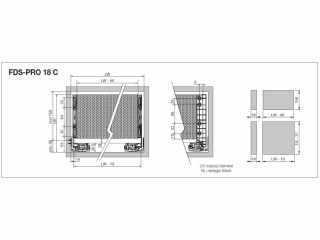 FDS DUPLAFALÚ FÉM FIÓKOLDAL FDS-PRO 18 PO C PUSH OPEN 350mm H174 35kg ANTRACIT #2