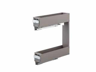 BELSŐ FÉMRÁCS LAMINA ELQGM152SXLGM BALOS OLDALLAPRA SZERELHETŐ 108×467×475mm ANTRACIT #1