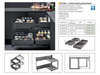 BELSŐ FÉMRÁCS LAMINA FLYB45LGM KOSÁR GARNITÚRA ANTRACIT #2