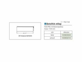 FDS DUPLAFALÚ FÉM FIÓKOLDAL FDS-PRO 18 ELŐLAP BELSŐ FIÓKHOZ 1100mm FEHÉR #2
