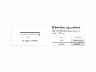 FDS DUPLAFALÚ FÉM FIÓKOLDAL FDS-PRO 18 ELŐLAP MAGASÍTÓ RÚD BELSŐ FIÓKHOZ 1100 mm ANTRACIT #2