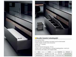 HULLADÉKGYŰJTŐ MVB090AGM (16,5+16,5+10L) SZELEKTÍV 900mm-es SZEKRÉNYHEZ ANTRACIT #4