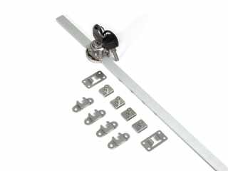 BÚTORZÁR HB LOCKS HB-09 KÖZPONTI FIÓKZÁR OLDALRÓL ZÁRHATÓ NIKKEL #1