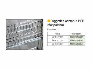 BELSŐ FÉMRÁCS FÜGGETLEN OSZTÓRÚD HFR200OR RÁCSPOLCHOZ KRÓM #2
