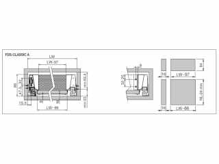 FDS DUPLAFALÚ FÉM FIÓKOLDAL FDS-CLASSIC A 400mm H84 40kg ANTRACIT #2