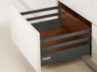 FDS DUPLAFALÚ FÉM FIÓKOLDAL FDS-CLASSIC PO D PUSH OPEN  450mm H210 40kg ANTRACIT #1