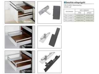 FDS DUPLAFALÚ FÉM FIÓKOLDAL FDS-CLASSIC D ELŐLAPRÖGZÍTŐ BELSŐ FIÓKHOZ ANTRACIT #2