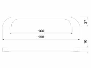 BÚTORFOGANTYÚ A032-160 MATT KRÓM #2