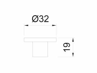BÚTORFOGANTYÚ 22 GOMB ÁTM: 32mm KORALLKÉK #2