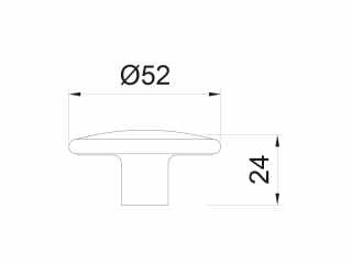 BÚTORFOGANTYÚ 428 GOMB ÁTM: 52mm KORALLKÉK #2