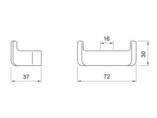 FOGAS E1044 FEKETE #2