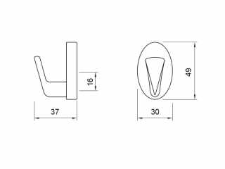 FOGAS E1045 FEKETE #2