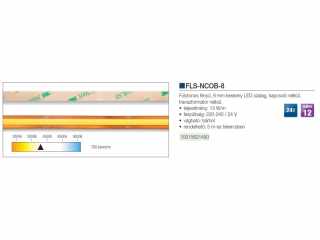 LED VILÁGÍTÁS FLS-NCOB-8-24V NW FOLYTONOS FÉNYŰ 8mm-es NATURAL WHITE - 5m #2