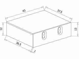 VILÁGÍTÁSTECHNIKAI KIEGÉSZÍTŐ SLA013 DUPLA NYÍLÓAJTÓS INFRASZENZOR FEKETE #2