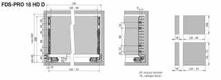 FDS DUPLAFALÚ FÉM FIÓKOLDAL FDS-PRO 18 HD D 550mm H238 60kg FEHÉR #2