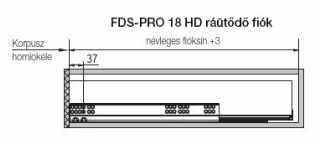 FDS DUPLAFALÚ FÉM FIÓKOLDAL FDS-PRO 18 HD C 500mm H174 60kg ANTRACIT #4