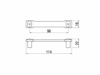 FOGANTYÚ, FOGAS - BÚTORFOGANTYÚ 226-96 96 ANTIKOLT BRONZ #2