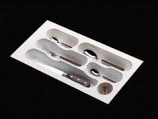 TÁROLÁS - EVŐESZKÖZTARTÓ ART 738, 30 204/248 x 428/488 mm METÁL SZÜRKE #1