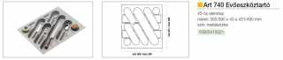 TÁROLÁS - EVŐESZKÖZTARTÓ ART 740, 45 350/390 x 431/490 mm METÁL SZÜRKE #2