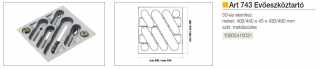 TÁROLÁS - EVŐESZKÖZTARTÓ ART 743, 50 400/440 x 430/490 mm METÁL SZÜRKE #2