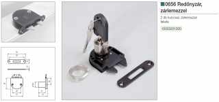 BÚTORZÁR - EGYÉB BÚTORZÁR 0656 REDŐNYZÁR 16,5x21mm FEKETE #2