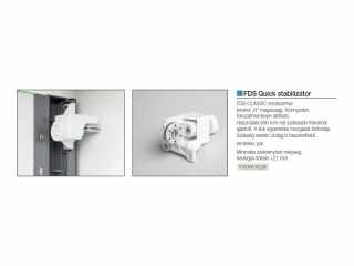 FIÓKRENDSZER - FDS DUPLAFALÚ FÉM FIÓKOLDAL FDS QUICK STABILIZÁTOR . FEHÉR #2