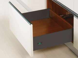 FIÓKRENDSZER - FDS DUPLAFALÚ FÉM FIÓKOLDAL FDS-PRO B 350mm MAGASÍTOTT, 40kg ANTRACIT #1