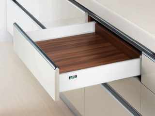 FIÓKRENDSZER - FDS DUPLAFALÚ FÉM FIÓKOLDAL FDS-PRO A 350mm, 40kg FEHÉR #1