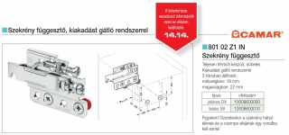 FÜGGESZTŐ ELEMEK - SZEKRÉNY FÜGGESZTŐ 801 02 Z1 IN DX 60×50×10 KRÓM #2