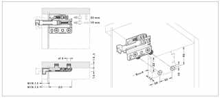 FÜGGESZTŐ ELEMEK - SZEKRÉNY FÜGGESZTŐ 801 22 Z1 IN DX 60×50×10 KRÓM #3