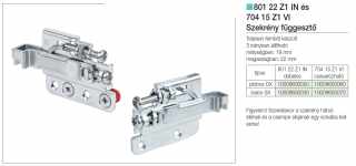 FÜGGESZTŐ ELEMEK - SZEKRÉNY FÜGGESZTŐ 801 22 Z1 IN SX 60×50×10 KRÓM #2