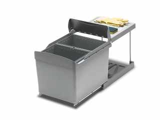 TÁROLÁS - HULLADÉKGYŰJTŐ ART 516 2x16L, 343x475x372 mm SZÜRKE #1