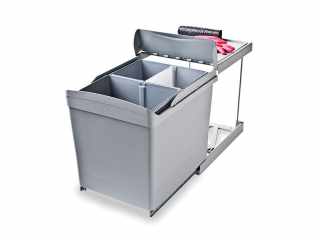 TÁROLÁS - HULLADÉKGYŰJTŐ ART 538 2x21L, 343x475x433 mm SZÜRKE #1